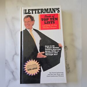 David Letterman Book of Top Ten Lists Hardcover Comedy Coffee Table